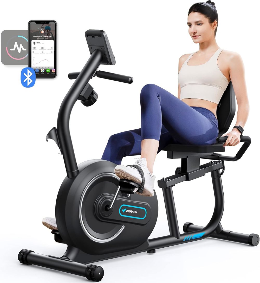 Top Rated Recumbent Bike with Bluetooth and Heart Tracking — Limited Deal