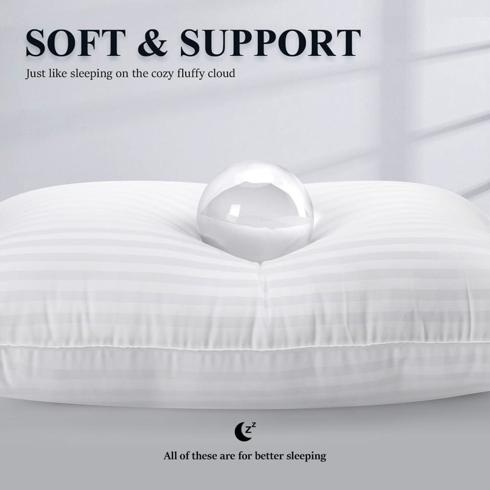 COZSINOOR Queen Size Hotel-Quality Pillows – Soft & Supportive for All Sleepers