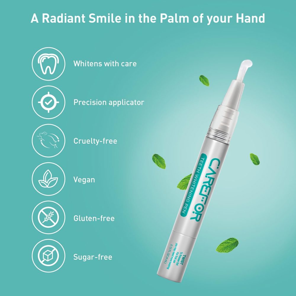 Teeth Whitening Pen 2‑Pack – Fast‑Acting Brush‑On Gel