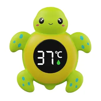 2‑in‑1 Baby Bath & Room Thermometer With Color Safety Display Keep Water & Air Perfect