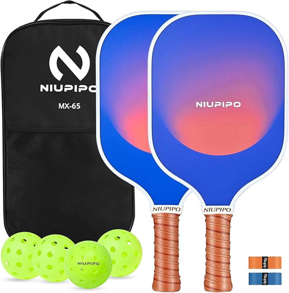 Niupipo Pickleball Paddle Set With Balls Fun Outdoor Game for Active Kids and Family