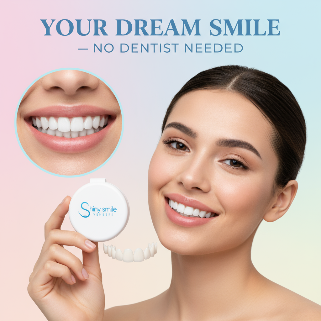 Shiny Smile At‑Home Whitening System – Dentist‑Inspired LED Brightening Kit