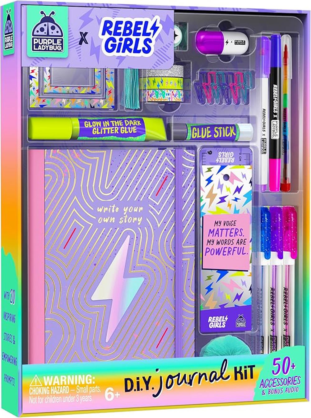 Girls DIY Journal Kit with Arts, Crafts and Stickers for Creative Kids