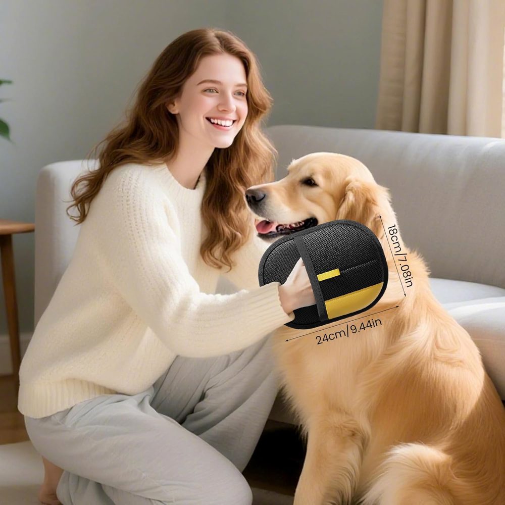 These Gloves Erase Pet Hair from Furniture, Clothes, and Car Seats — Without Sticky Rollers