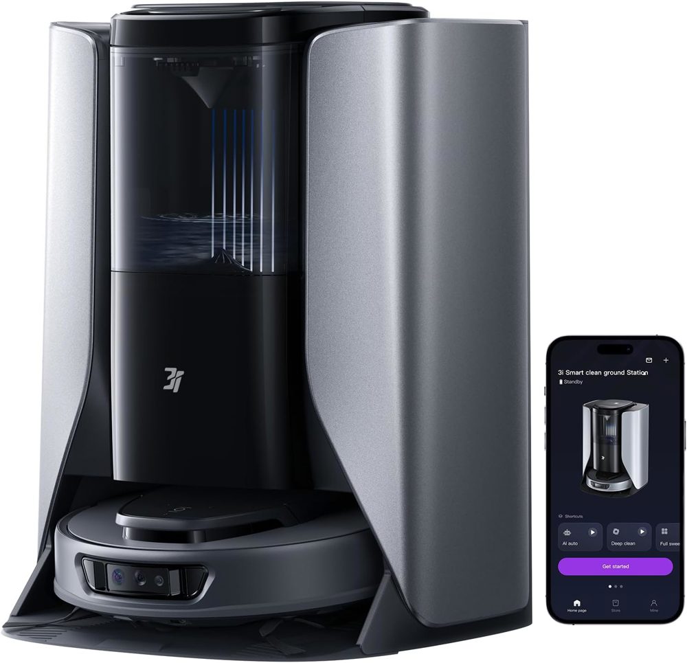 3i S10 Ultra Robot Vacuum and Mop with 18000Pa Suction and Self-Cleaning System