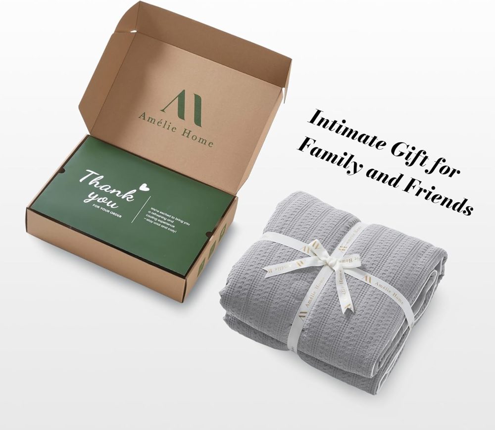 Amélie Home Waffle Cooling Comforter Queen Size