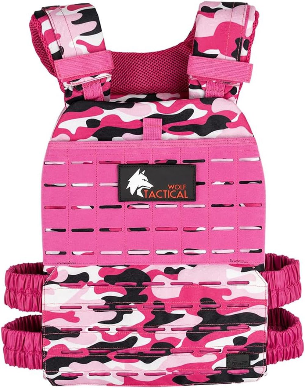 🔥 Adjustable Weighted Vest for Workouts – Pink Camo Style