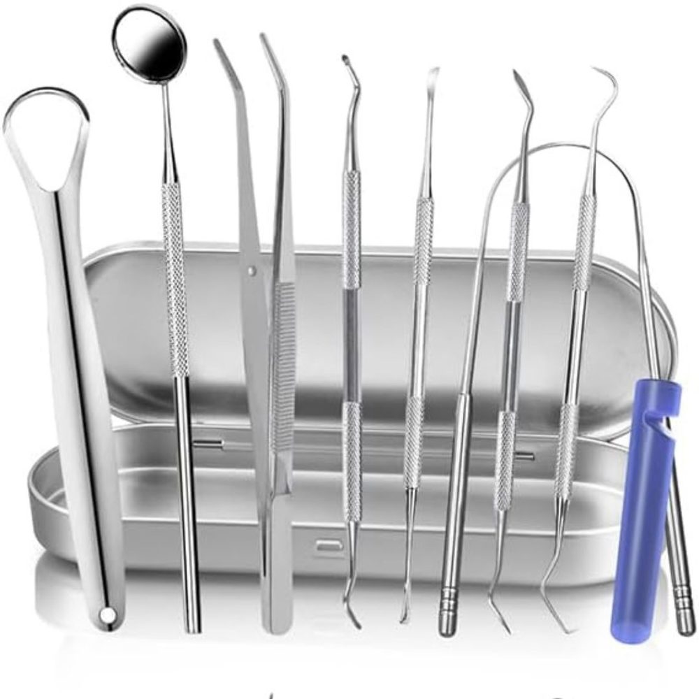 KOHEEL 8‑Piece Dental Tools Set – Professional‑Style Oral Cleaning Kit