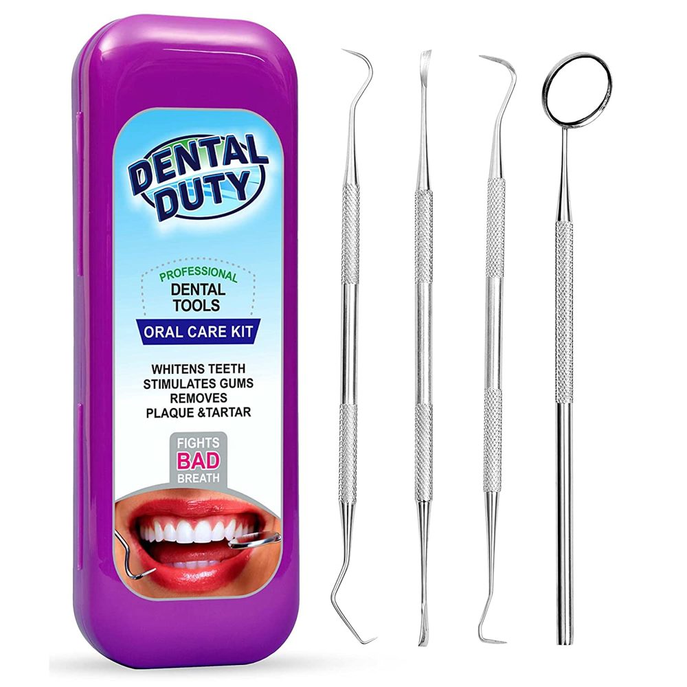 Dental Duty Stainless Steel Dental Tools Kit – At‑Home Plaque Removers
