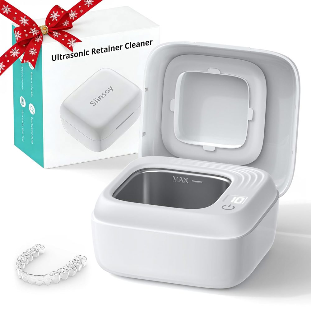 Ultrasonic Retainer & Dental Appliance Cleaner – Deep‑Clean Pod