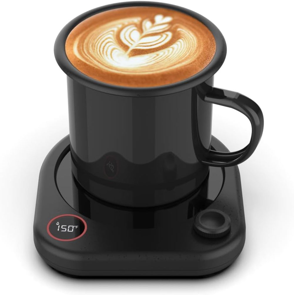 Oracer Coffee Mug Warmer with Heated Mug and Adjustable Temperature for Cozy Sips