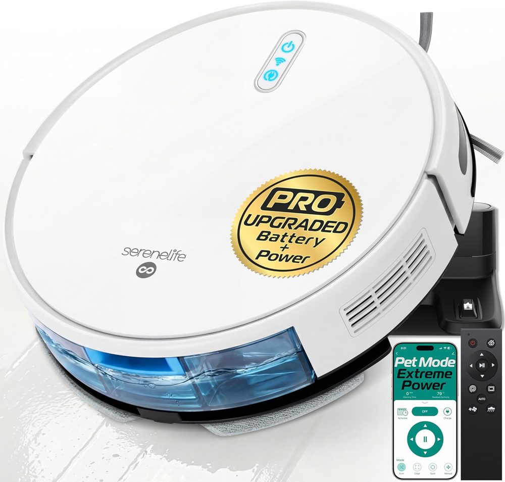 SereneLife Smart Robot Vacuum Cleaner & Mop Combo (Pro Edition) Review — Extreme Suction, App Control & All‑In‑One Cleaning