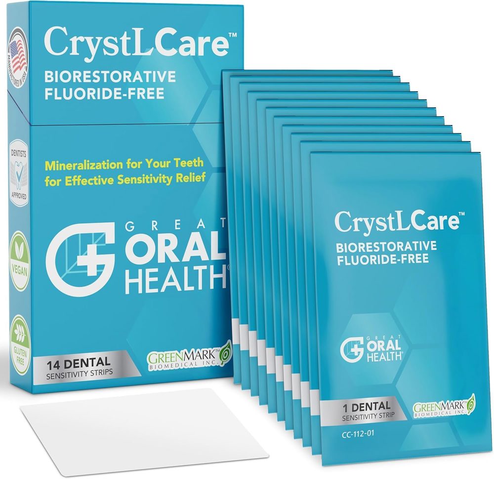 CrystLCare Tooth Sensitivity Treatment – Enamel Repair Strips