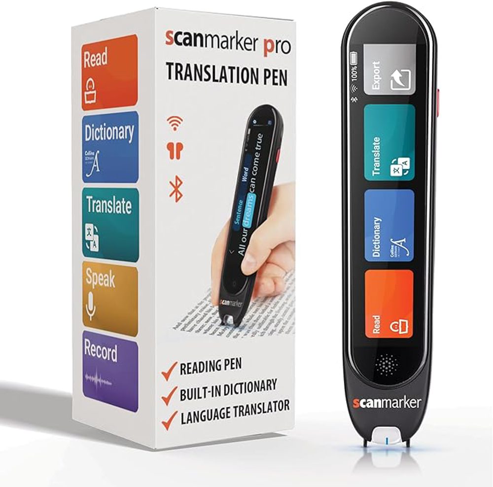 Scanmarker Pro Reading & Translation Pen Kids Can Use to Scan and Read Text Instantly
