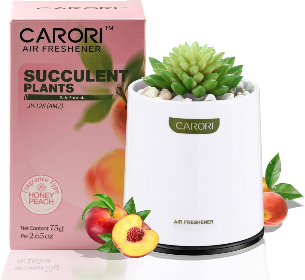 Peach Bathroom Air Freshener Gel Odor Eliminator