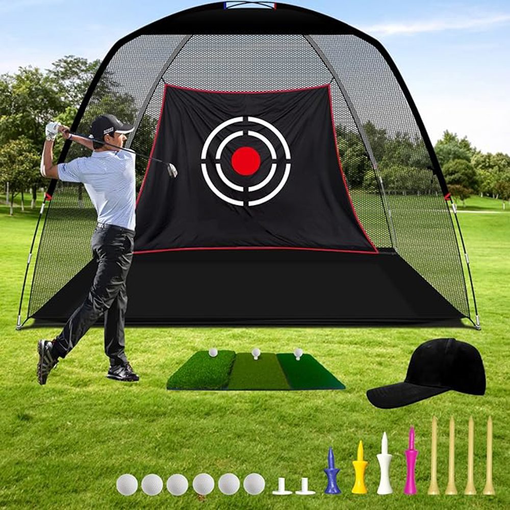 Galileo Sports Golf Practice Net with Target and Carry Bag Backyard Fun Gift