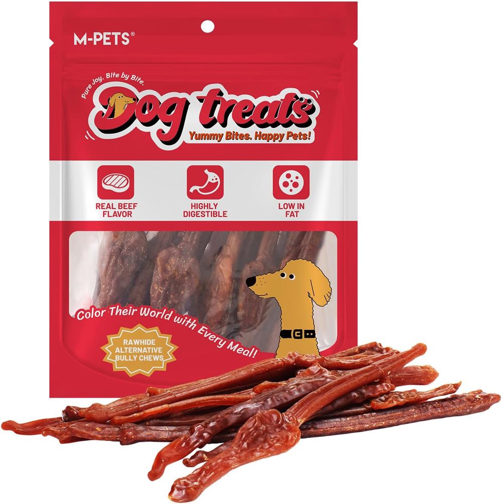 M-PETS Rawhide-Free Bully-Flavor Dog Chews – 10 Pack