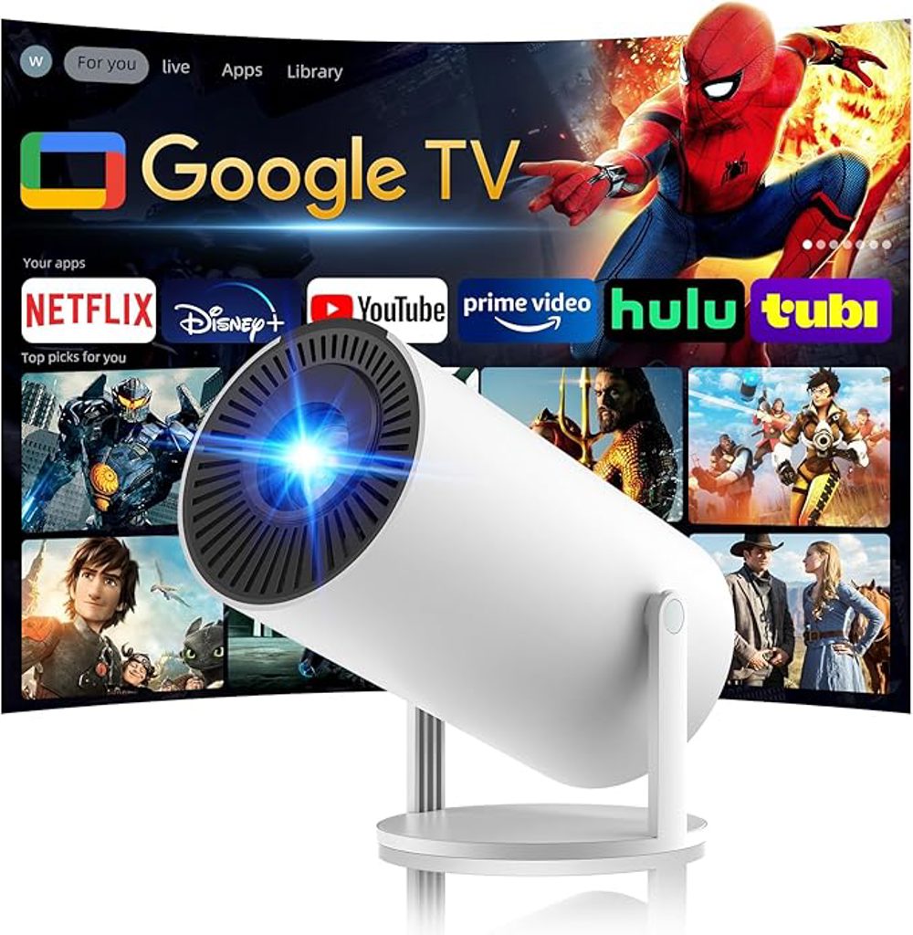Smart Projector With WiFi & Bluetooth for Family Movie Nights 